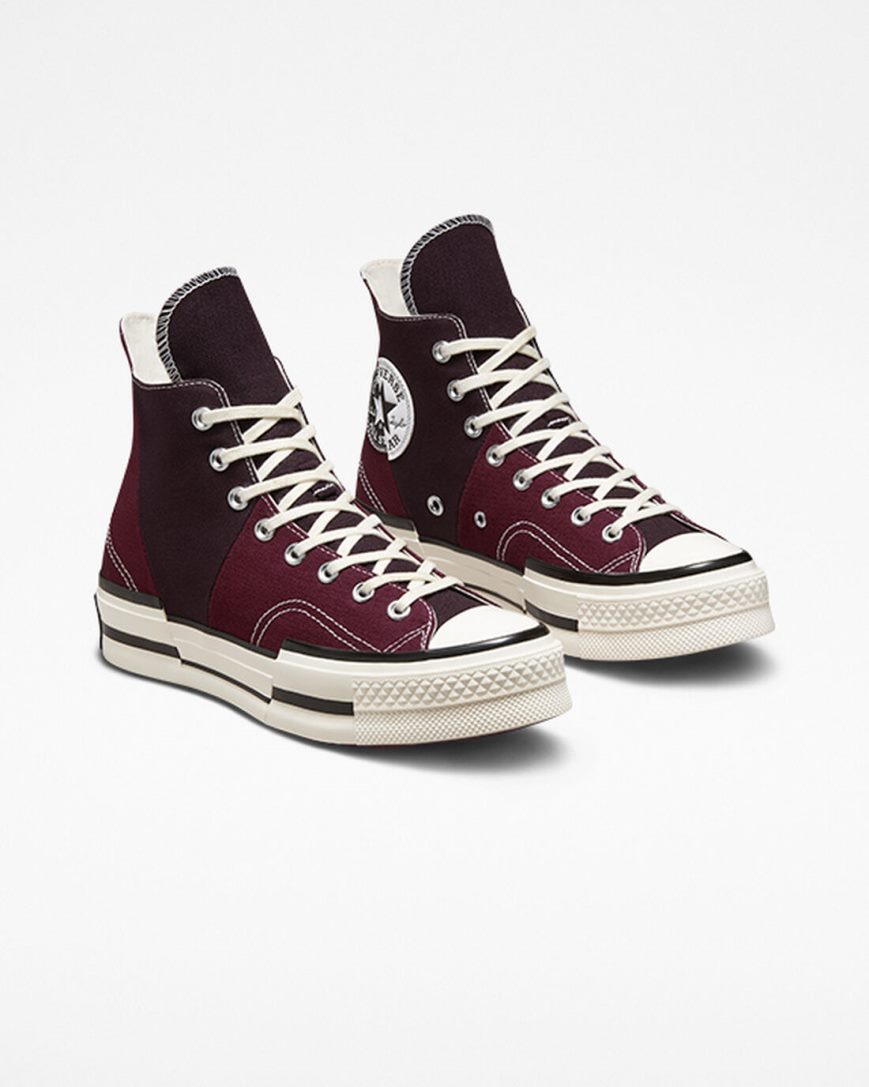 Tenisi Inalti Barbati Converse Chuck 70 Plus Rosii Inchis Negrii | RO IQUCH720